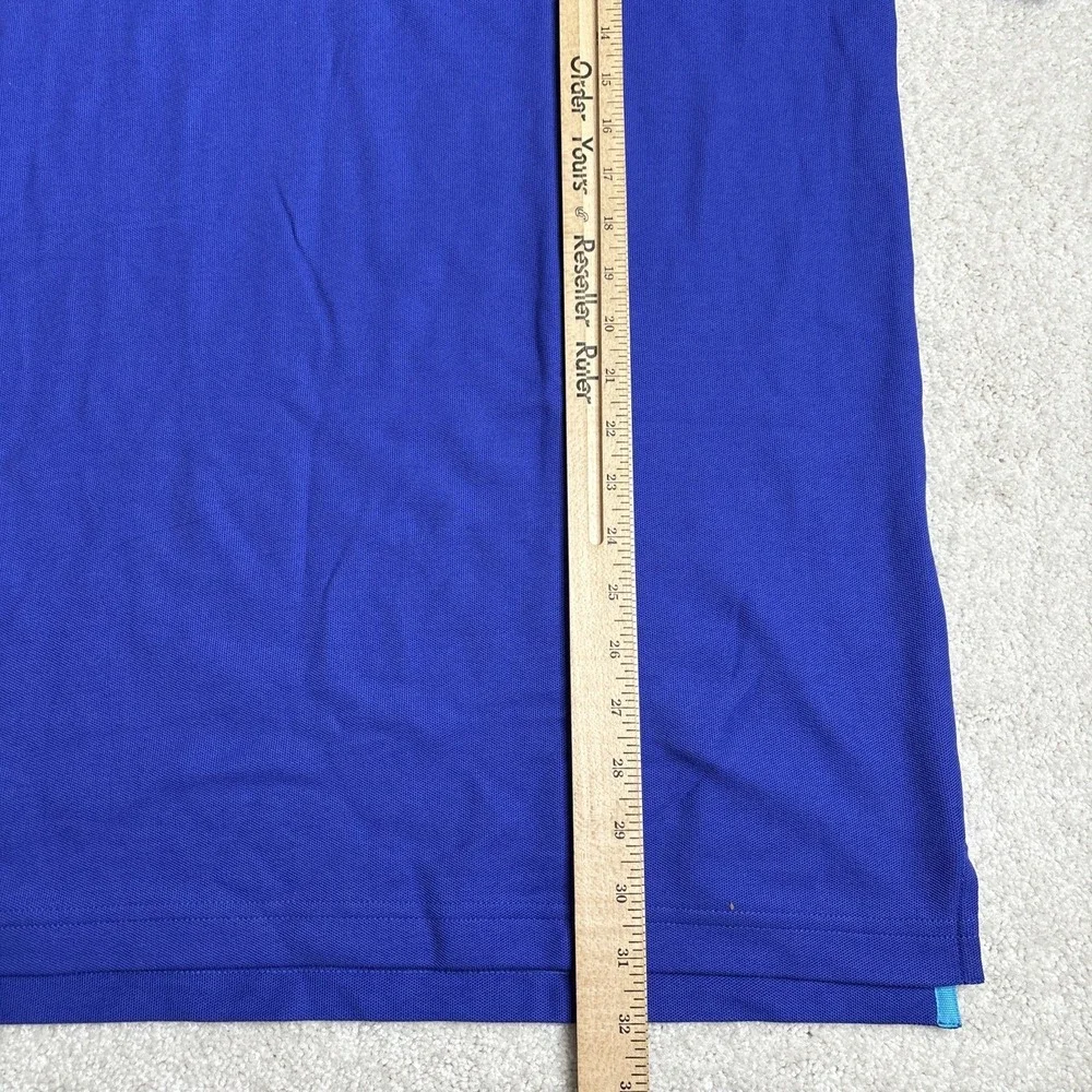 Psycho Bunny Men's Troy Logo‎ Pique Short Sleeve Polo Shirt Blue NWT Size 7
